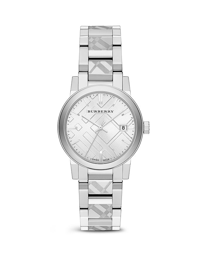 Burberry Check Etched Bracelet Watch 34mm Bloomingdale s