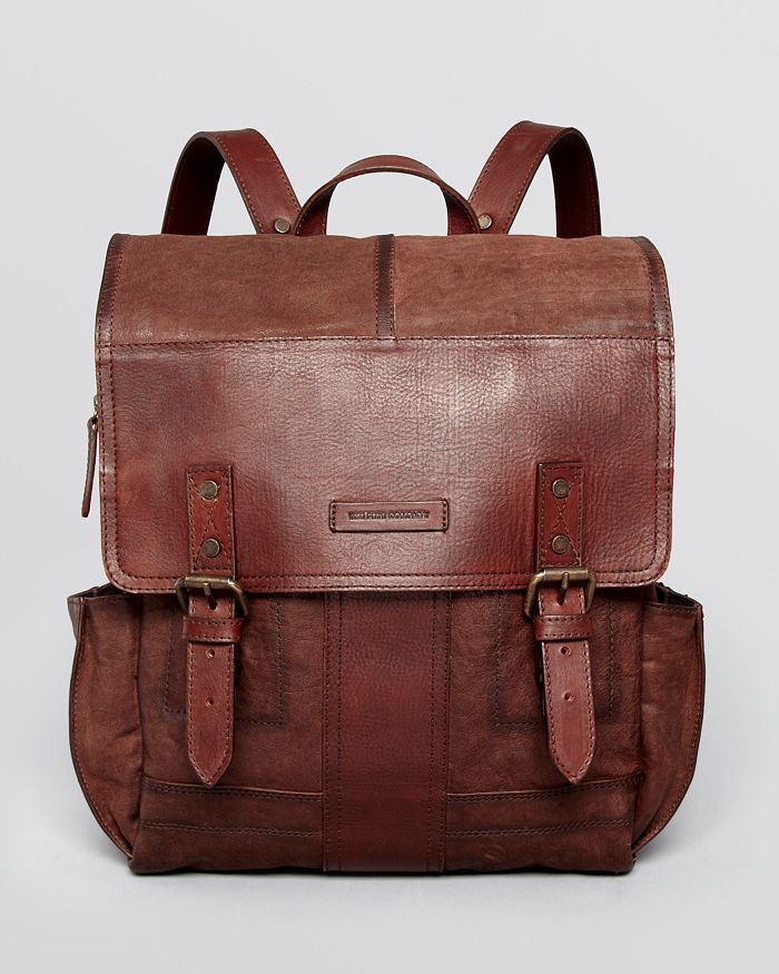 Frye washed online leather backpack