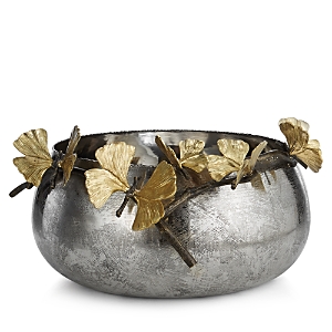 Shop Michael Aram Butterfly Ginkgo Bowl In Silver/gold