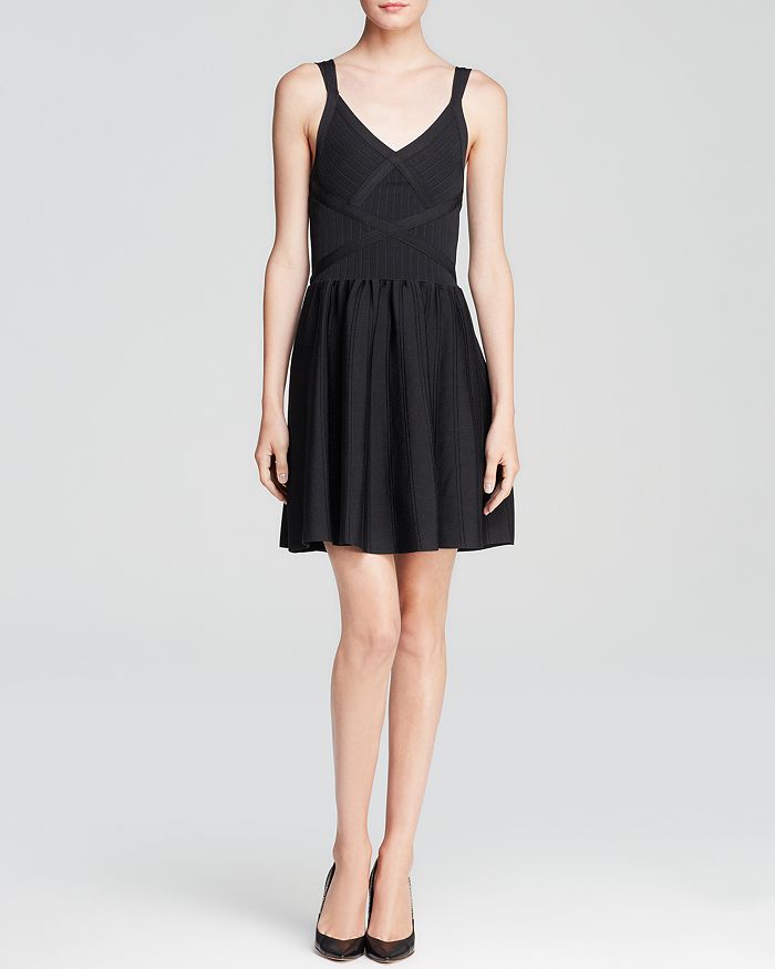 GUESS Dress - Double Strap Fit and Flare | Bloomingdale's