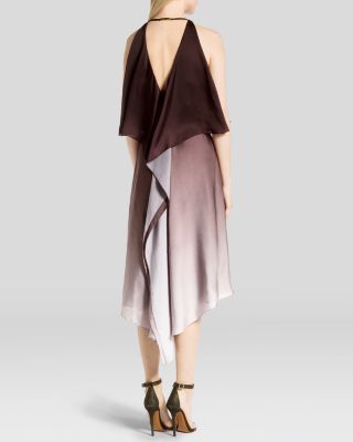 halston asymmetrical dress 1978 Halston Off White Ivory One Shoulder Draped Jersey Maxi Dress –  Shrimpton Couture main image 0
