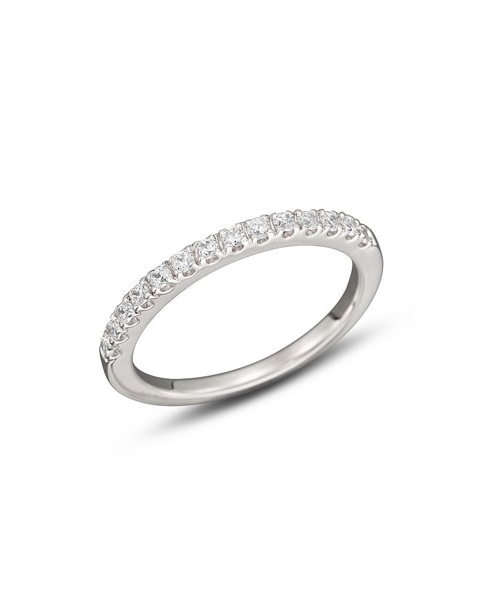 Bloomingdale's Diamond Band Ring In 14k White Gold, .30 Ct. T.w.