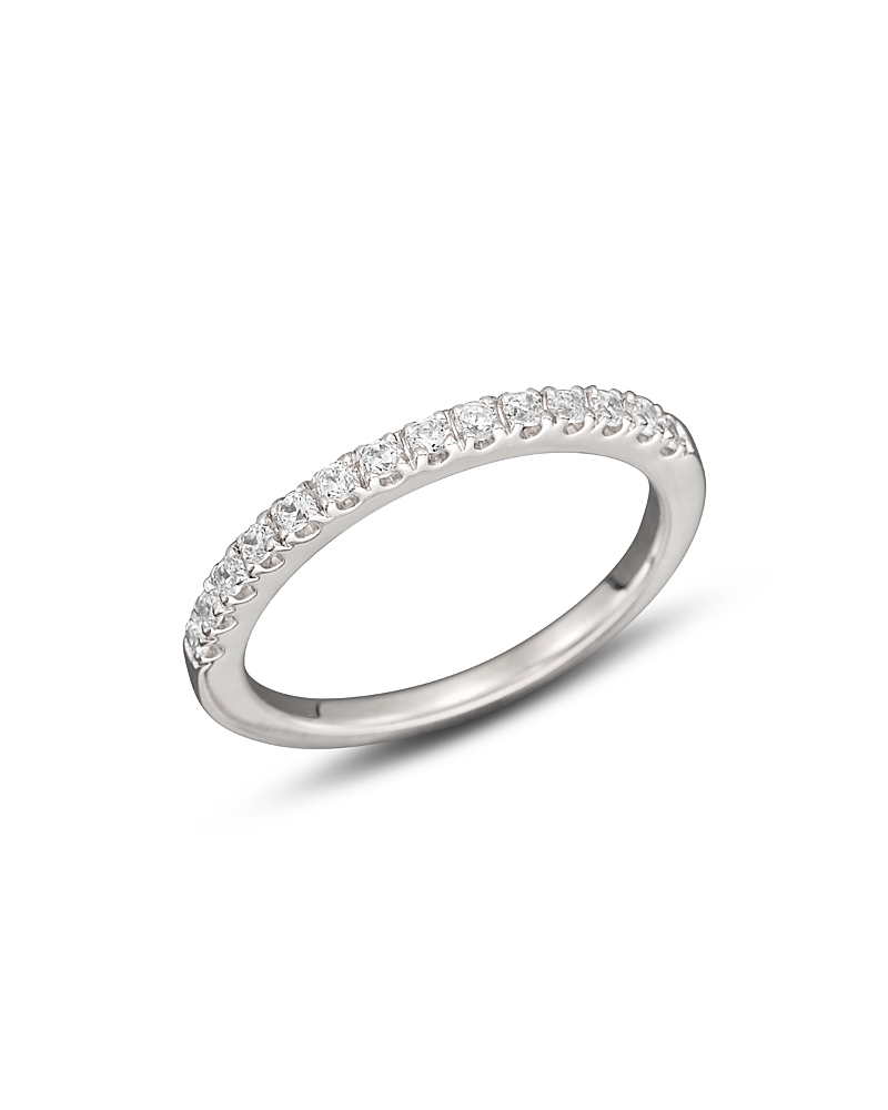 Diamond Band Ring in 14K White Gold, .50 tcw