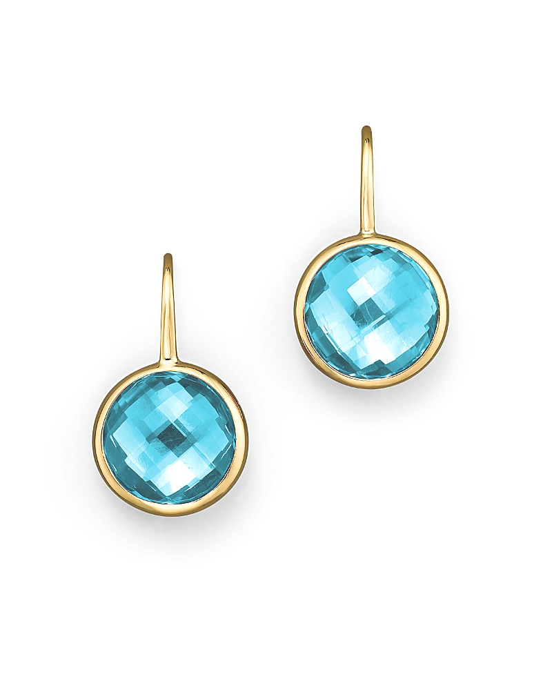 Amethyst Small Drop Earrings in 14K Yellow Gold - Exclusive