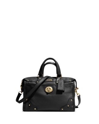 COACH Rhyder 24 Mini Satchel in Leather | Bloomingdale's