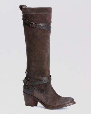 frye strappy boots