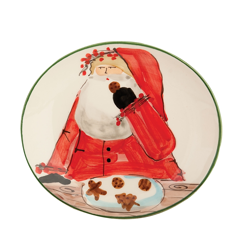 Vietri Old Saint Nick Cookie Plate In Multi