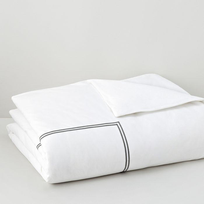 Hudson Park Collection Hudson Park Italian Percale King Duvet Cover - 100% Exclusive In Charcoal
