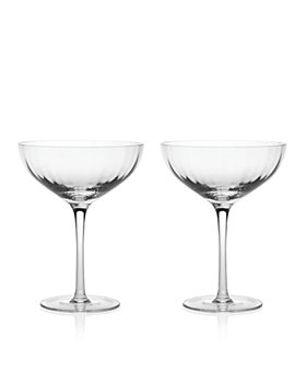 Crystal Coupe Cocktail and Mocktail Glasses (pair)