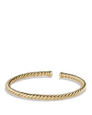 Cable Flex Bracelet in 18K Yellow Gold, 4mm