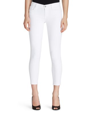 j brand white cropped jeans