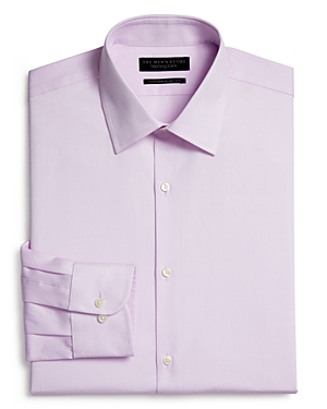 THE MEN'S STORE AT BLOOMINGDALE'S THE MEN'S STORE AT BLOOMINGDALE'S TEXTURED SOLID DRESS SHIRT - REGULAR FIT - 100% EXCLUSIVE,28L0087