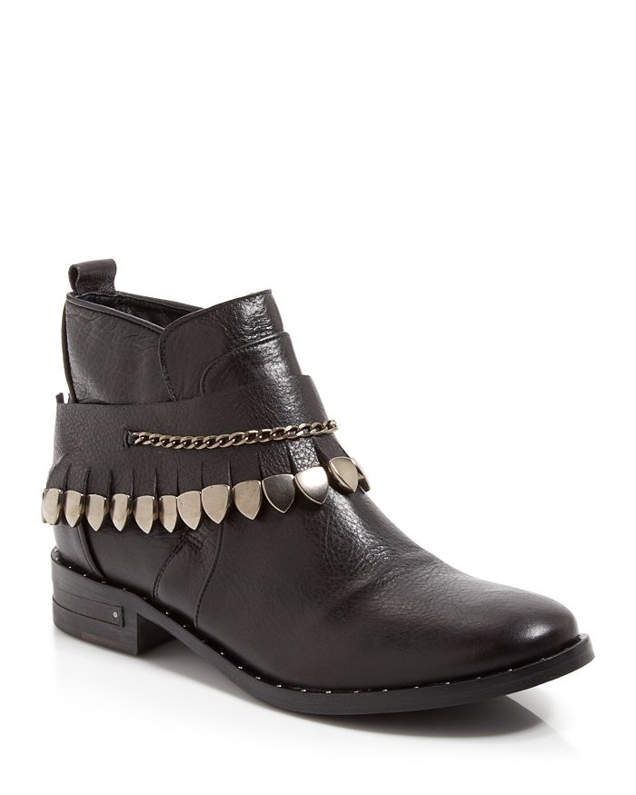 Freda Salvador Star Fringe Overlay Flat Booties Bloomingdale s
