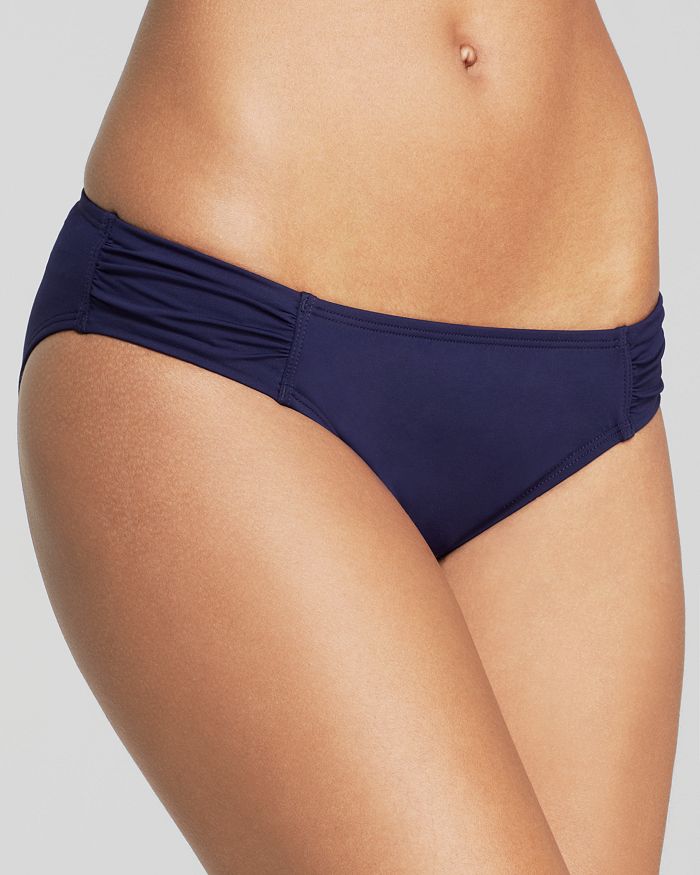Tommy Bahama Pearl Shirred Hipster Bottom In Mare Navy