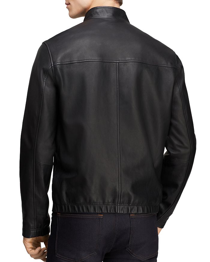 Shop Theory Kelleher Morvek L Leather Jacket In Black