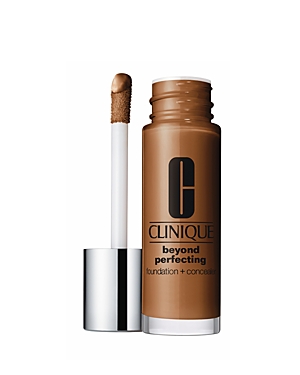 Shop Clinique Beyond Perfecting Foundation + Concealer In Clove (deep With Warm Neutral Undertones)