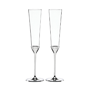 Kate Spade New York Take The Cake Toasting Flute, Set Of 2 In Transparent