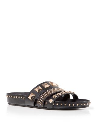 studded slide sandals