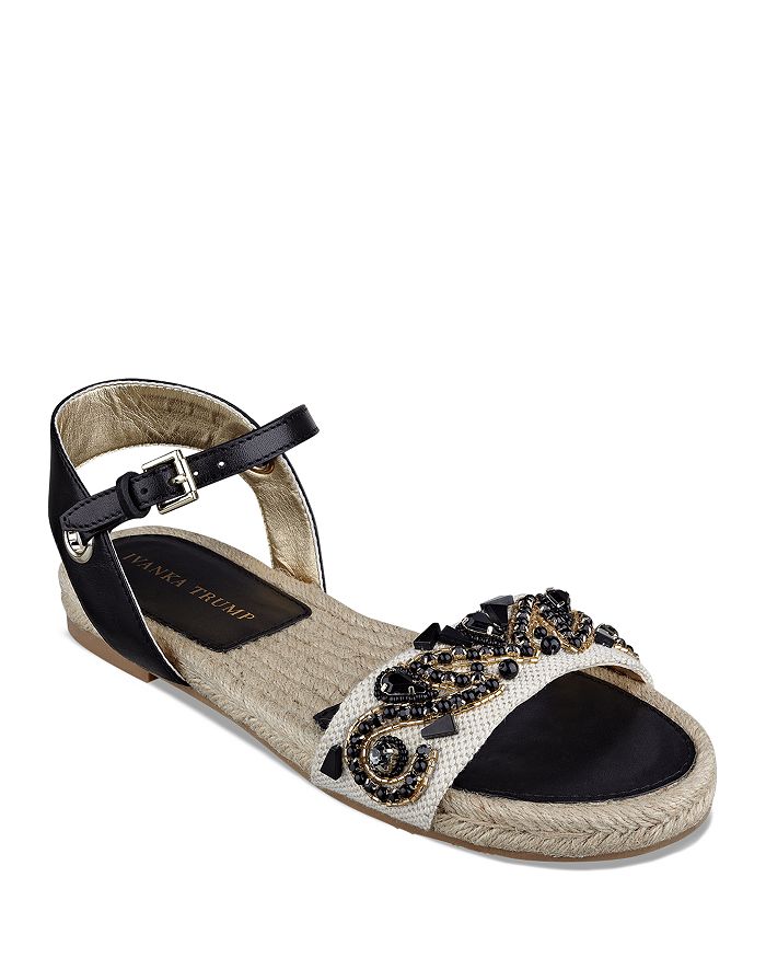 IVANKA TRUMP Open Toe Espadrille Flat Sandals - Cissa | Bloomingdale's