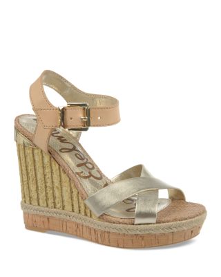 Sam Edelman - Wedge Sandals - Clay Textured