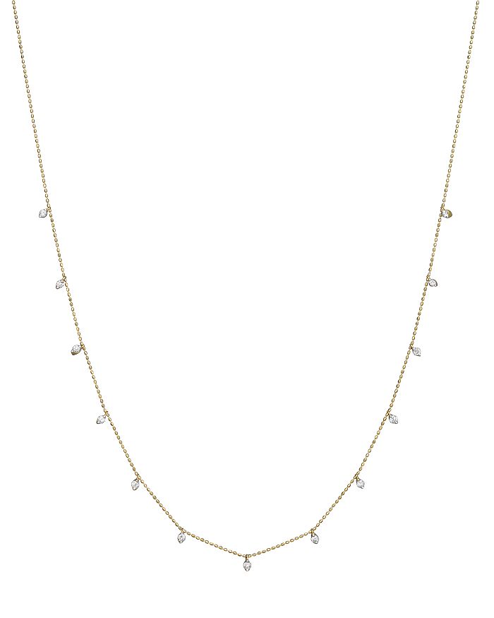 Bloomingdale's Diamond Droplet Necklace In 14k Yellow Gold,0 .50 Ct. T.w. - 100% Exclusive