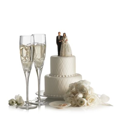 Love Wedding Vows Champagne Toasting Flutes, Set of 2