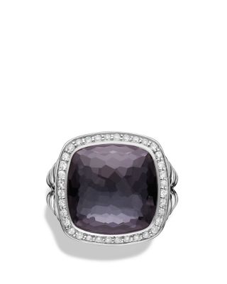 David Yurman Albion Ring with Lavender Amethyst and Diamonds