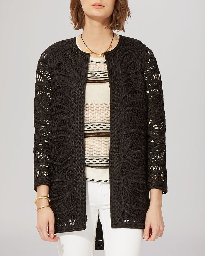 Maje Jacket Crochet Open Bloomingdale's