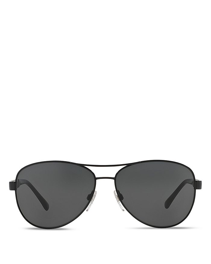 Burberry Men's Honey Check Aviator Sunglasses, 59mm | Bloomingdale's