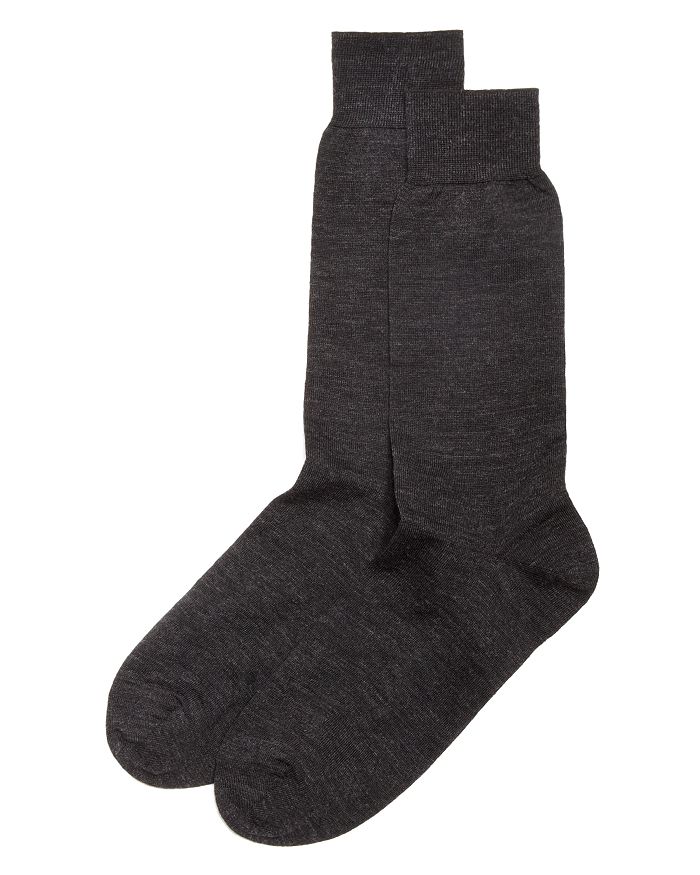 The Men's Store At Bloomingdale's Wool Blend Dress Socks - 100% Exclusive In Charcoal