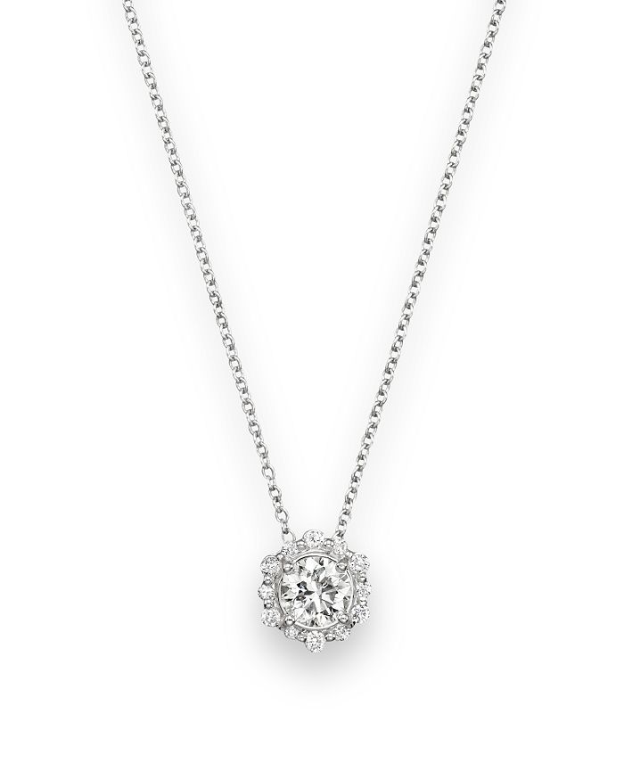Bloomingdale's Diamond Pendant Necklace In 14k White Gold,.50 Ct. T.w. - 100% Exclusive