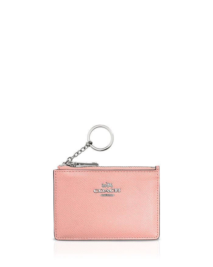 COACH Mini Skinny ID Case in Embossed Textured Leather