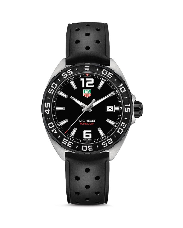 TAG Heuer Formula 1 Quartz Men s Black Rubber Watch 41mm