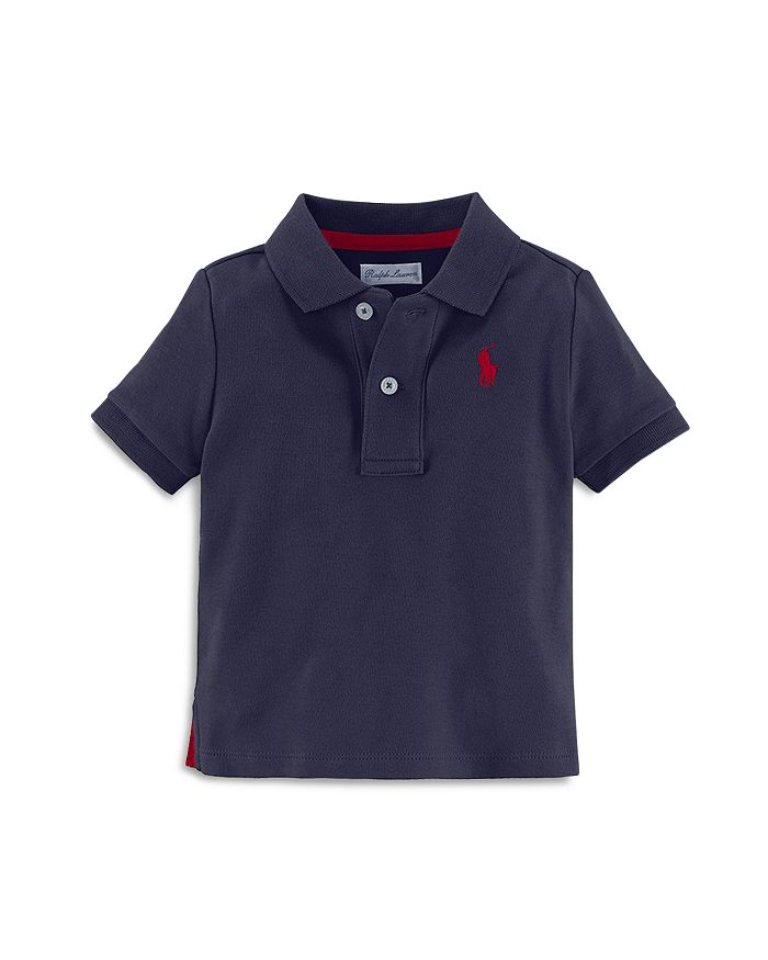 Ralph Lauren Boys' Solid Polo Shirt - Baby In French Navy
