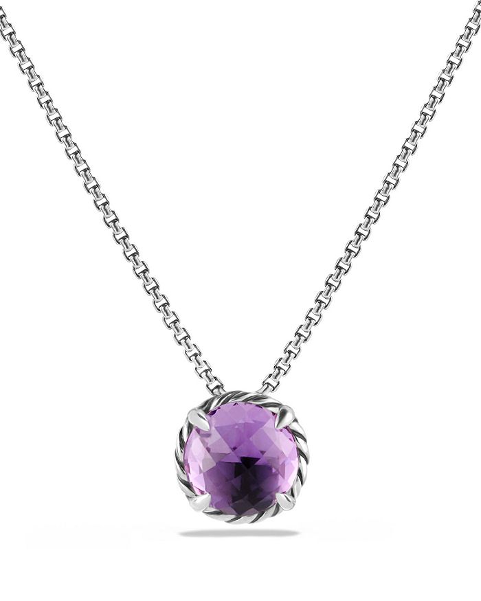 DAVID YURMAN CHATELAINE PENDANT NECKLACE WITH AMETHYST,N11982 SSAAM17