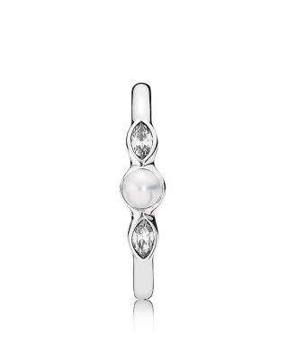 Pandora Sterling Silver, Cubic Zirconia Cultured Freshwater