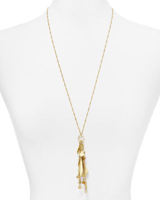 AQUA - Tory Fringe Charm Necklace, 28" - Exclusive