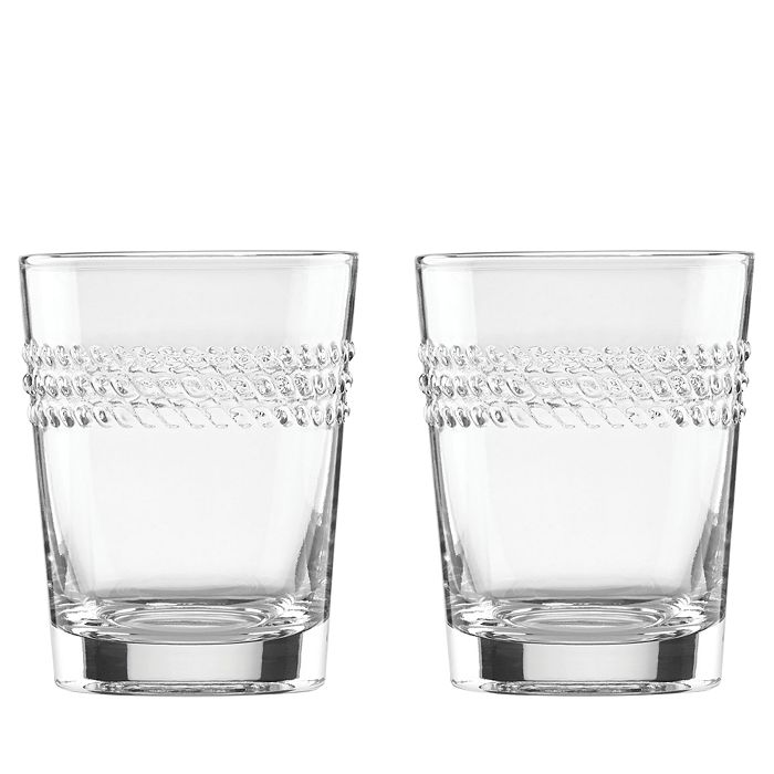 Shop Kate Spade New York Wickford Double Old-fashioned Glass, Set Of 2 In Clear