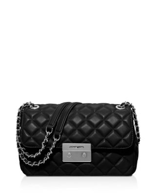 Michael kors sloan lg chain shoulder bag black online