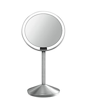 simplehuman - Mini Sensor Makeup Mirror with Travel Case, 5", 10x Magnification