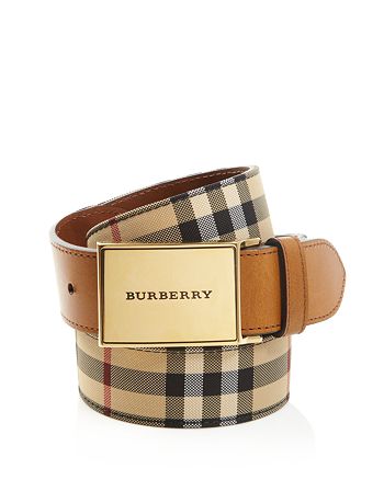 Burberry Men's Charles Horseferry Check Belt | Bloomingdale's