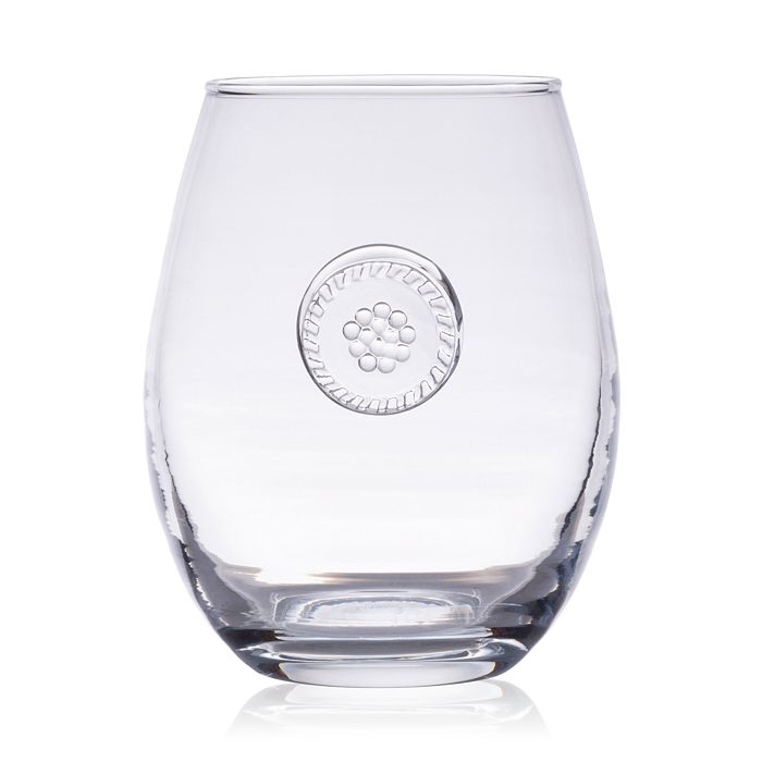 Shop Juliska Berry & Thread Glassware Stemless White Wine Glass In Clear