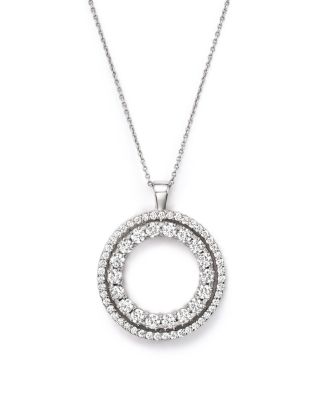roberto coin diamond circle necklace