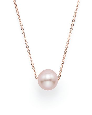 Bloomingdale's - Cultured Pink Freshwater Pearl Pendant Necklace in 14K Rose Gold, 18"&nbsp;- 100% Exclusive