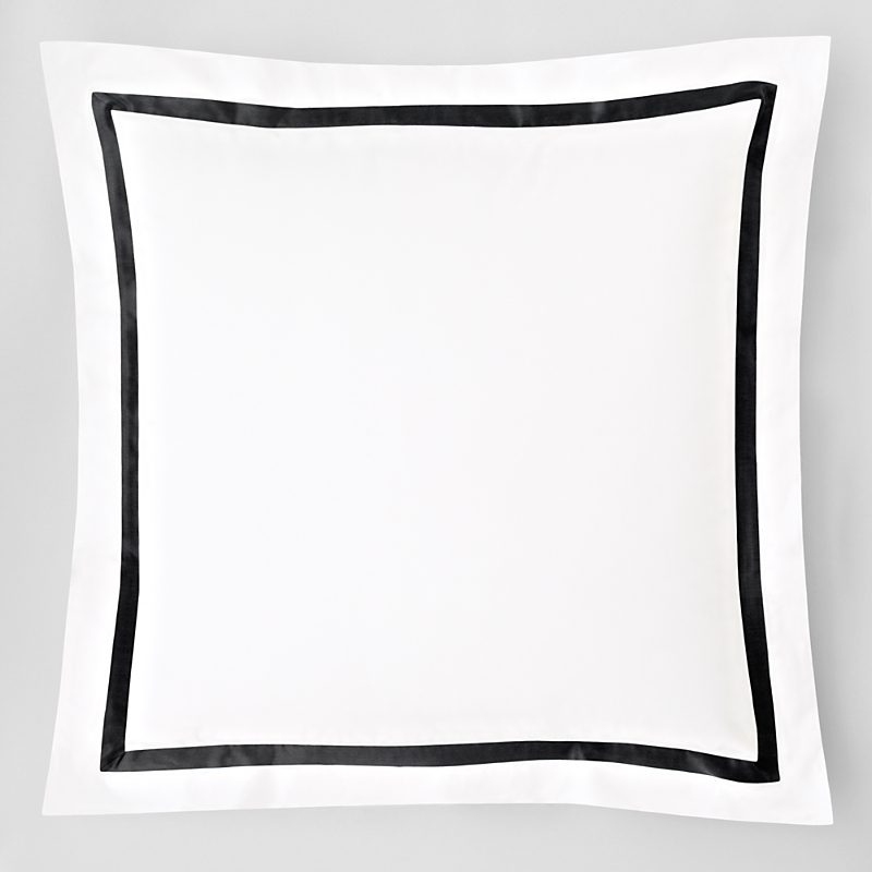 Matouk Lowell 600 Thread Count Euro Sham In Black