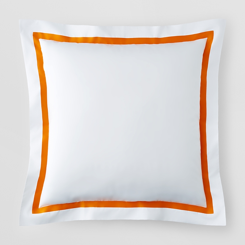 Matouk Lowell Euro Sham In Tangerine