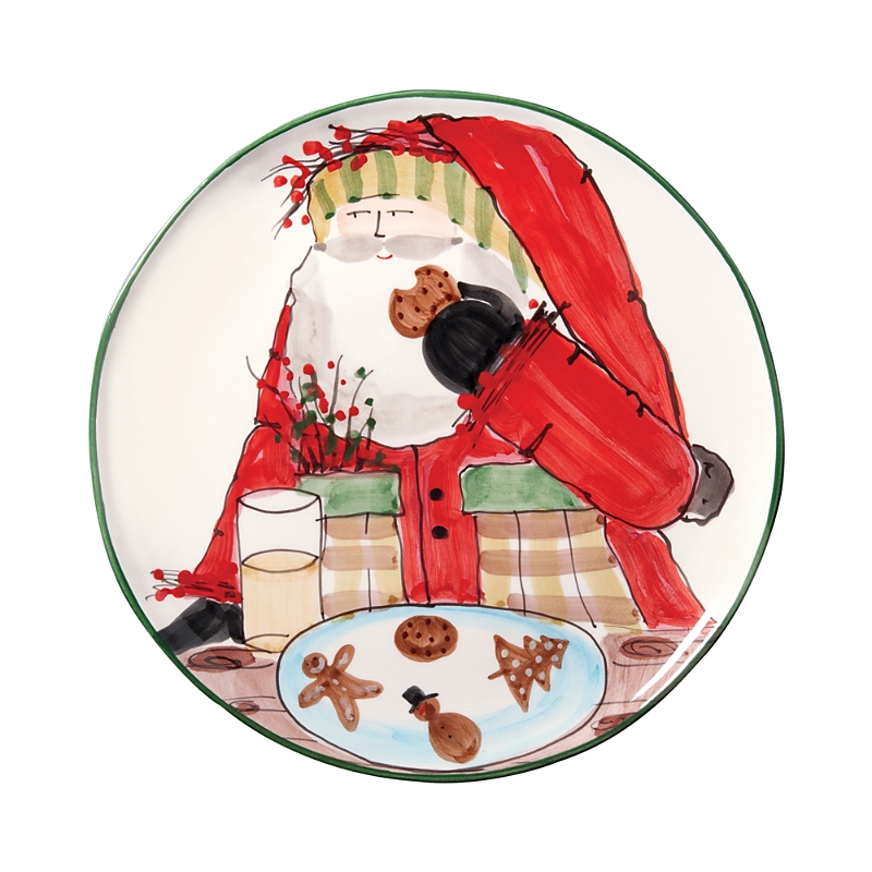 Vietri Old St. Nick Cookie Platter In Multi
