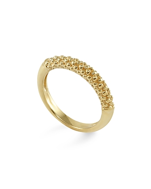 Lagos 18K Gold Beaded Ring
