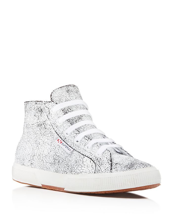 Superga Crackle Lace Up High Top Sneakers Bloomingdale s