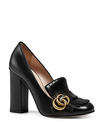 Gucci Marmont Mid Heel Loafers | Bloomingdale's
